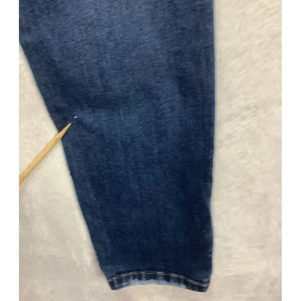 Flying monkey platinum jeans Women's Size 29 Skinny Embroidery Flower Distressed - Picture 10 of 13